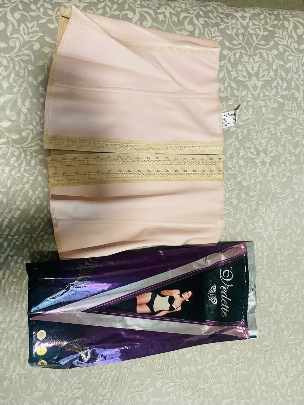 Shapewear Waist Trainer Size 42 Beige Latex Talla Colombian Faja